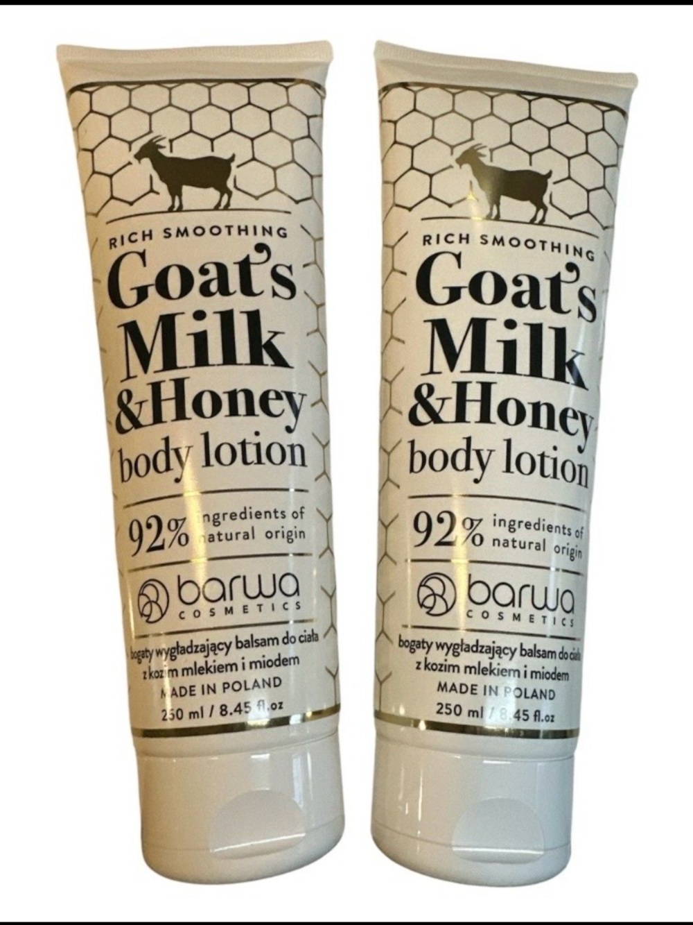 2xBarwa Goat's Milk & Honey Body Lotion - Cream